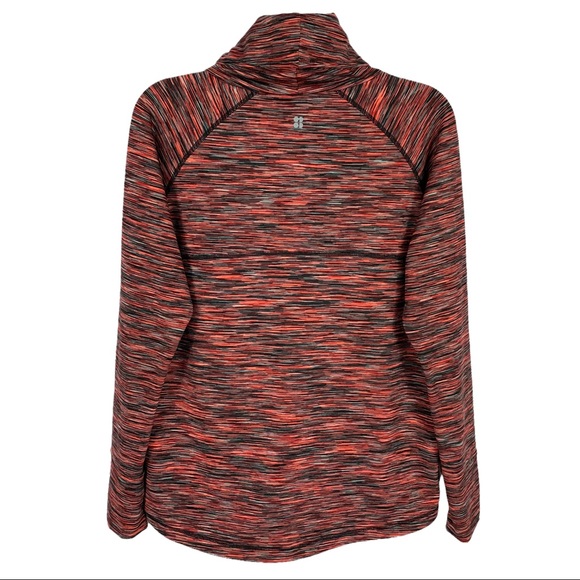 Sweaty Betty Red Space Dye Mock Neck 